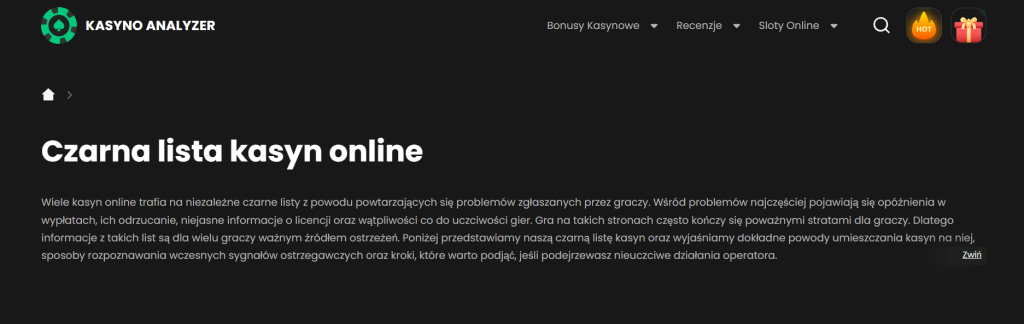 Co Wyróżnia Kasyno Analyzer Na Tle Innych Portali Z Recenzjami Kasyn W Polsce? Image 8